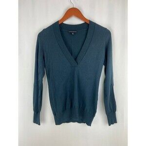Banana Republic Women's XS Blue Sweater Silk Wool Cashmere Blend Luxury Preppy